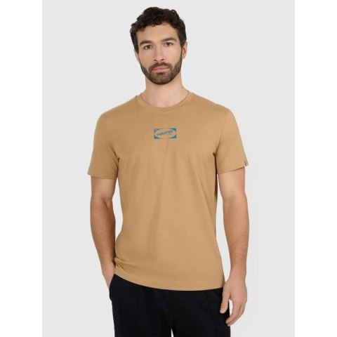 T-shirt regular z nadrukiem męski 4F 4FRAW25TTSHM3377-83S 4f