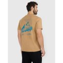 T-shirt regular z nadrukiem męski 4F 4FRAW25TTSHM3377-83S 4f
