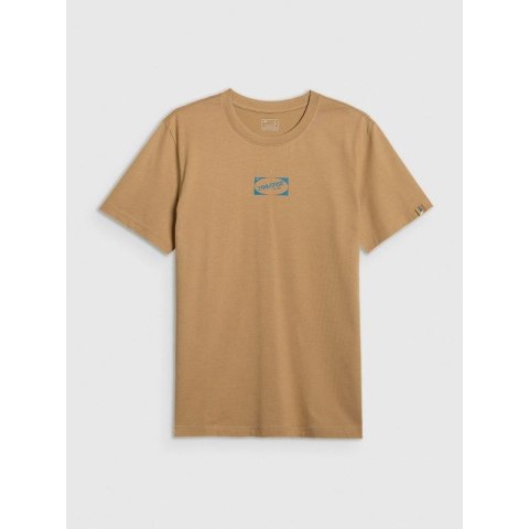 T-shirt regular z nadrukiem męski 4F 4FRAW25TTSHM3377-83S 4f