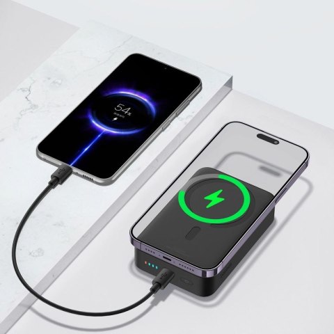 Powerbank magnetyczny Baseus EnerFill FM41 20000mAh 20W z kablem USB-C do USB-C 30cm - czarny Baseus