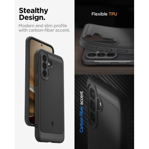Etui Spigen Rugged Armor na Samsung Galaxy A37 5G - czarne Spigen