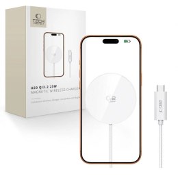 Ładowarka bezprzewodowa Tech-Protect A50 MagSafe 25W QI2.2 - biała Tech-Protect