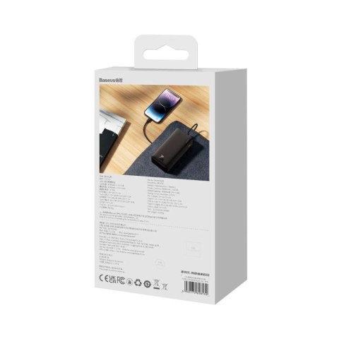 Powerbank Baseus Airpow Fast Charge 20W 30000mAh z kablem USB-C - USB-C 30cm - czarny Baseus