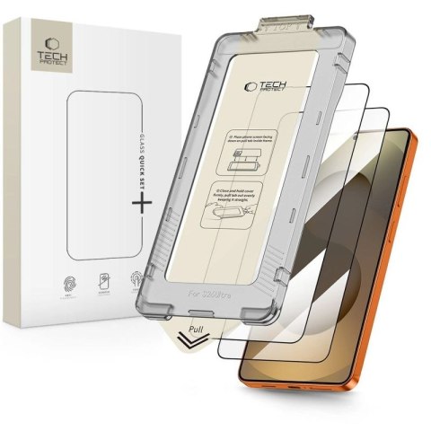 Szkło hartowane Tech-Protect Quick Set+ 2-Pack na Samsung Galaxy S26 Ultra - czarne Tech-Protect