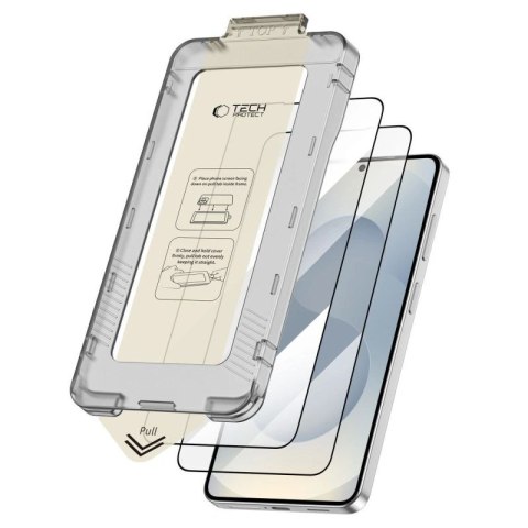 Szkło hartowane Tech-Protect Quick Set+ 2-Pack na Samsung Galaxy S26+ - czarne Tech-Protect