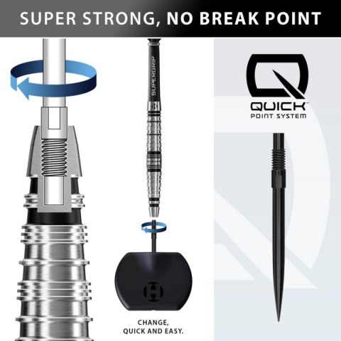 Rzutki Harrows SUPERGRIP QP TORPEDO 90% steeltip Harrows
