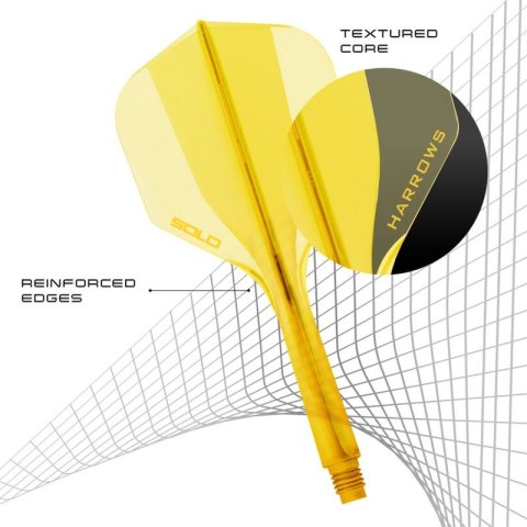 Shaft + piórko Harrows Solo - yellow Harrows