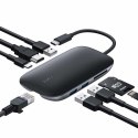 AUKEY HUB USB C CB-C71 8W1 RJ45 HDMI 4K PD 100W AUKEY