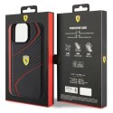 Etui Ferrari Twist Metal Logo na iPhone 15 Pro Max - czarne Ferrari