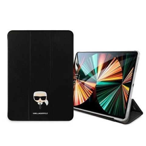 Etui Karl Lagerfeld Saffiano Karl Head Book Cover na iPad Pro 11" - czarne Karl Lagerfeld