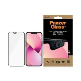 Szkło hartowane PanzerGlass E2E Microfracture na iPhone 13 Mini CamSlider Case Friendly AntiBacterial - czarne PanzerGlass