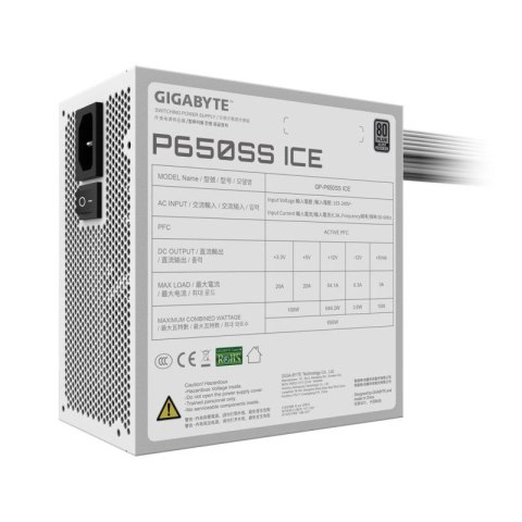 Zasilacz Gigabyte P650SS ICE 650W Gigabyte