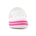 CROCS CROCBAND KIDS CLOG T WHITE/PINK CRUSH 207005-6WU Crocs