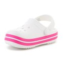 CROCS CROCBAND KIDS CLOG T WHITE/PINK CRUSH 207005-6WU Crocs