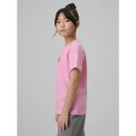T-shirt regular z nadrukiem dziewczęcy 4F 4FJRSS26TTSHF3455-56S 4f