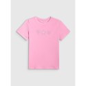 T-shirt regular z nadrukiem dziewczęcy 4F 4FJRSS26TTSHF3455-56S 4f