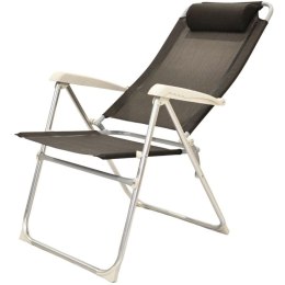 FOTEL CAMPINGOWY HIGH DELUXE Z ZAGŁÓWKIEM ALUMINIOWY ANTRACYT REDCLIFFS Deluxe