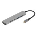 IBOX HUB USB IUH3SL4K SLIM USB3.2 HDMI 4K PD100W IBox