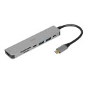 IBOX HUB USB IUH3SL4K SLIM USB3.2 HDMI 4K PD100W IBox