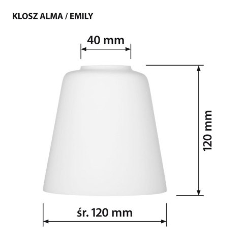 Klosz do lampy EMILY Activejet