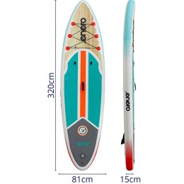 ZESTAW - DESKA SUP DMUCHANA ENERO 320x81x15CM FLOW Enero
