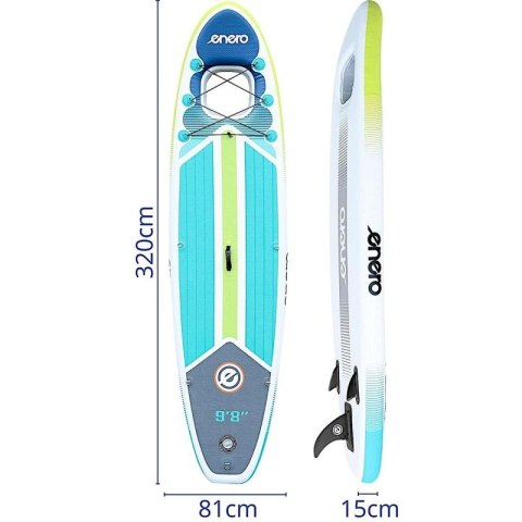 ZESTAW-DESKA SUP DMUCHANA ENERO Z OKIENKIEM 320X81X15CM Enero