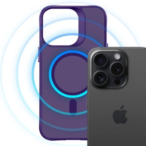 Etui 3mk Smoke MagCase na iPhone 16 Pro - fioletowe 3mk Protection