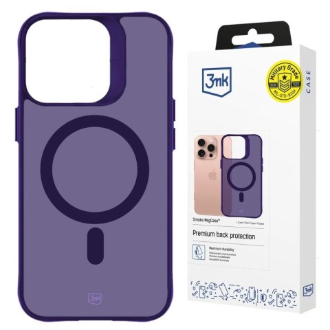 Etui 3mk Smoke MagCase na iPhone 16 Pro - fioletowe 3mk Protection