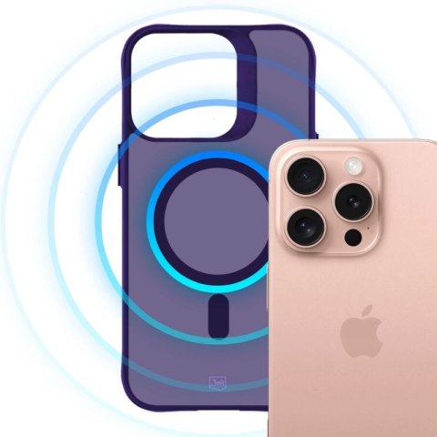 Etui 3mk Smoke MagCase na iPhone 16 Pro - fioletowe 3mk Protection