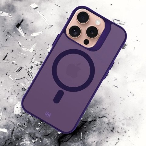 Etui 3mk Smoke MagCase na iPhone 16 Pro - fioletowe 3mk Protection