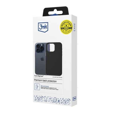 Etui 3mk Fortis MagCase na iPhone 15 Pro - czarne 3mk Protection