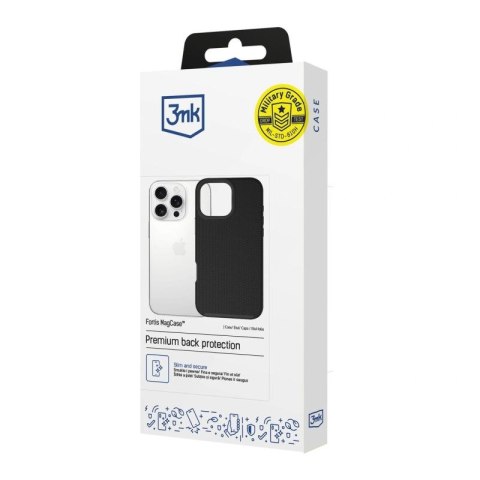 Etui 3mk Fortis MagCase na iPhone 16 Pro Max - czarne 3mk Protection