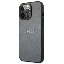 Etui Guess Saffiano Strap na iPhone 13 Pro / iPhone 13 - szare Guess