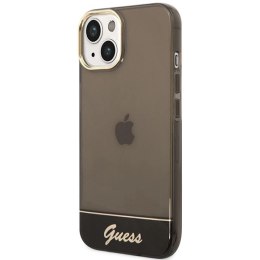 Etui Guess Translucent na iPhone 14 - czarne Guess