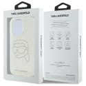 Etui Karl Lagerfeld IML Rhinestones Karl Head na iPhone 16 Pro - przezroczyste Karl Lagerfeld