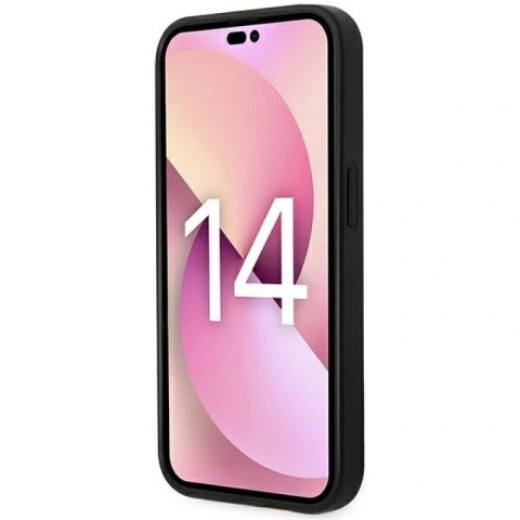 Etui Karl Lagerfeld Monogram Stripe na iPhone 14 Pro Max - brązowe Karl Lagerfeld
