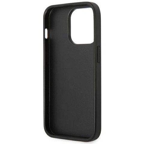 Etui Karl Lagerfeld Monogram Stripe na iPhone 14 Pro Max - brązowe Karl Lagerfeld