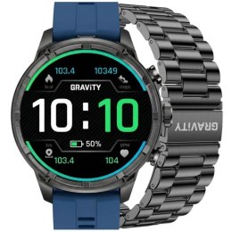 Smartwatch Gravity Czarny Pasek + Bransoleta GT41-2 Gravity