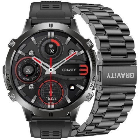 Smartwatch Gravity Czarny Pasek + Bransoleta GT42-1 Gravity