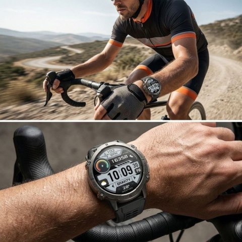 Smartwatch Gravity Czarny Pasek + Bransoleta GT42-1 Gravity