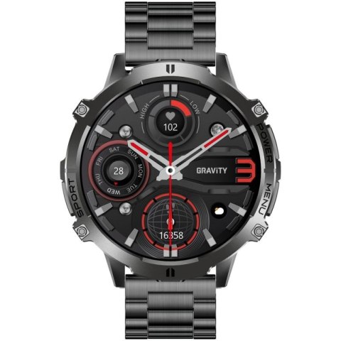 Smartwatch Gravity Czarny Pasek + Bransoleta GT42-1 Gravity