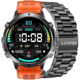 Smartwatch Gravity Czarny Pasek + Bransoleta GT42-5 Gravity
