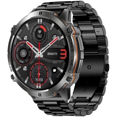 Smartwatch Gravity Czarny Pasek + Bransoleta GT42-5 Gravity