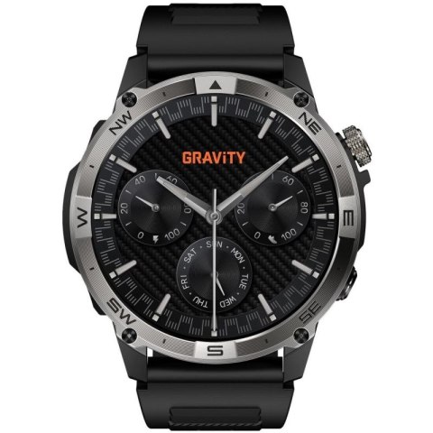 Smartwatch Gravity Czarny Pasek + Bransoleta GT46-1 Gravity
