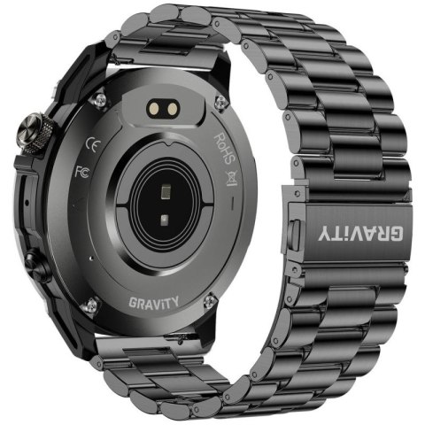 Smartwatch Gravity Czarny Pasek + Bransoleta GT46-1 Gravity