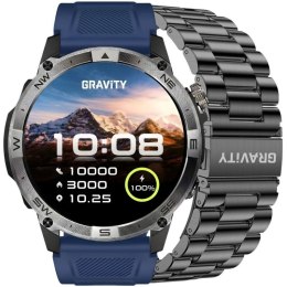 Smartwatch Gravity Czarny Pasek + Bransoleta GT46-2 Gravity