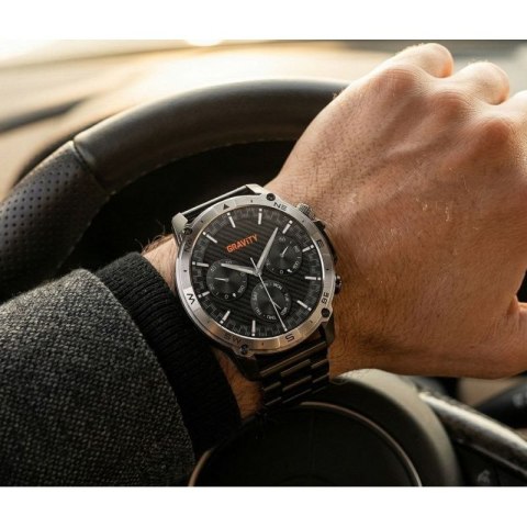 Smartwatch Gravity Czarny Pasek + Bransoleta GT46-4 Gravity
