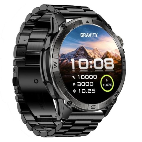 Smartwatch Gravity Czarny Pasek + Bransoleta GT46-4 Gravity