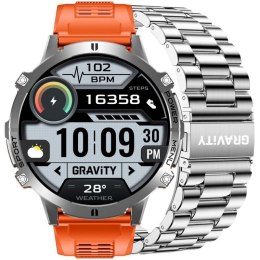 Smartwatch Gravity Grafitowy Pasek + Bransoleta GT42-4 Gravity