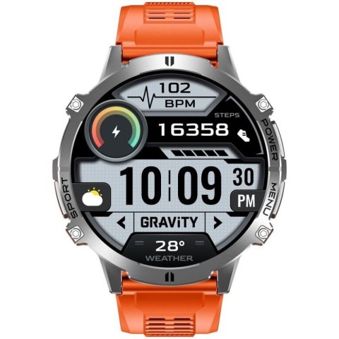 Smartwatch Gravity Grafitowy Pasek + Bransoleta GT42-4 Gravity